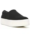 Vince Warren Slip-on Platform Suede Sneakers In Black