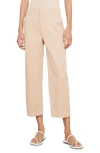 Vince Mid-rise Washed Cotton Cropped Pants