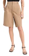 VINCE WASHED COTTON SHORTS COCOON