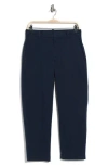 Vince Washed Crop Chino Pants In Blue