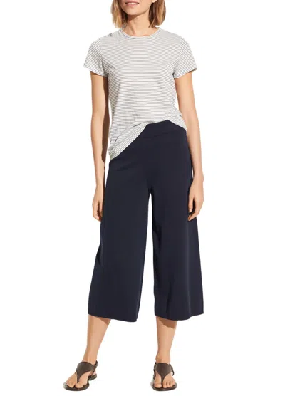 Vince Washed Culotte Pant In Navy In Blue