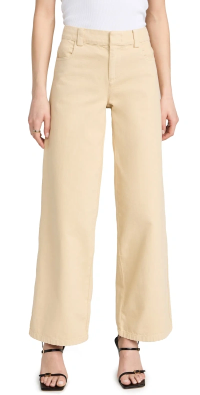 Vince Washed Twill Wide Leg Trousers Haystack