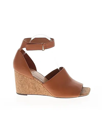 Pre-owned Vince Wedges In Brown