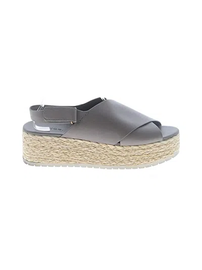 Pre-owned Vince Wedges In Gray