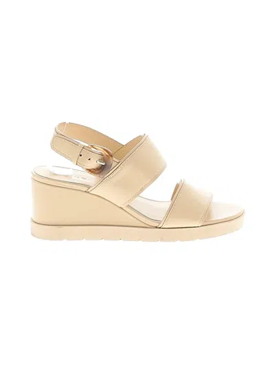 Pre-owned Vince Wedges In Ivory