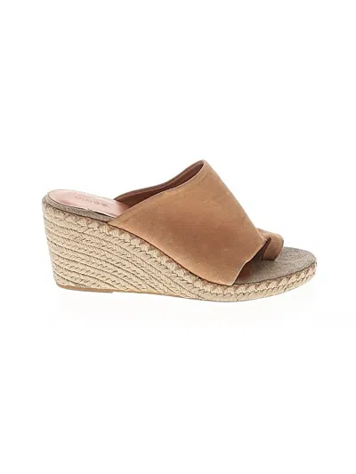 Pre-owned Vince Wedges In Tan