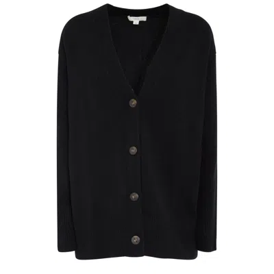 Vince Weekend V-neck Cardigan In Black