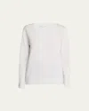 Vince Weekend V-neck Cashmere Pullover Sweater In White