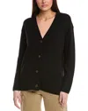 Vince Weekend Wool-blend Cardigan In Black