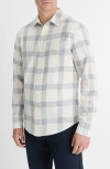 Vince West Coast Plaid Button-up Shirt In Neutral