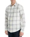 Vince West Coast Plaid Button-up Shirt In Classic Cream