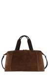 Vince Westmore Leather Duffle Bag In Brown