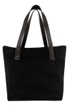 Vince Extra Large Canvas Tote In Black