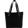 Vince Extra Large Canvas Tote In Black