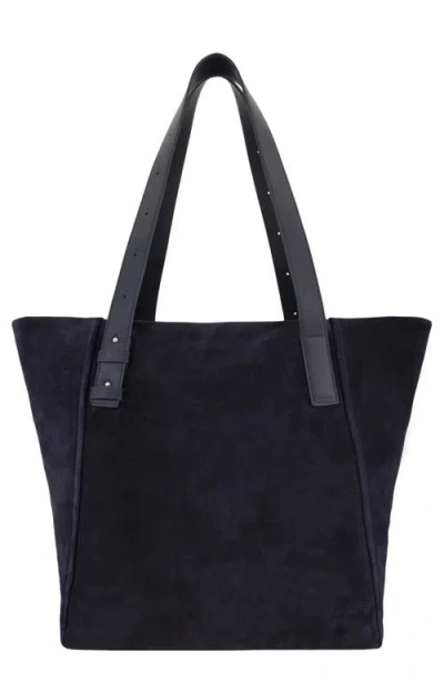 Vince Westmore Xl Suede Tote In Blue