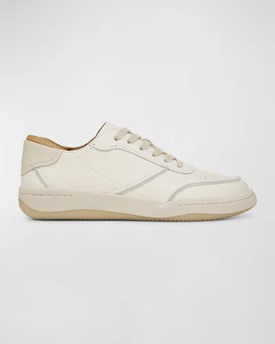 Vince Westside Leather Low-top Trainers In Milk