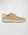 Vince Westside Sneaker In Dark Biscotti Beige Suede