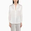 Vince Semi Sheer Blouse In White