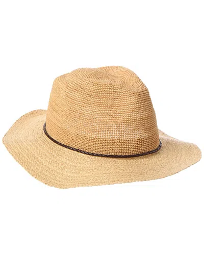 Vince Wide Brim Straw Hat In Brown