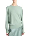 Vince Wide Hem Sweater In Green
