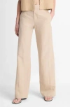 Vince Textured Wide Leg Pants In Nude