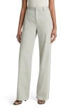 Vince High Rise Wide Leg Pants In Sage Mist