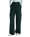 Vince Raver Flannel Cargo Pants In Sea Onyx