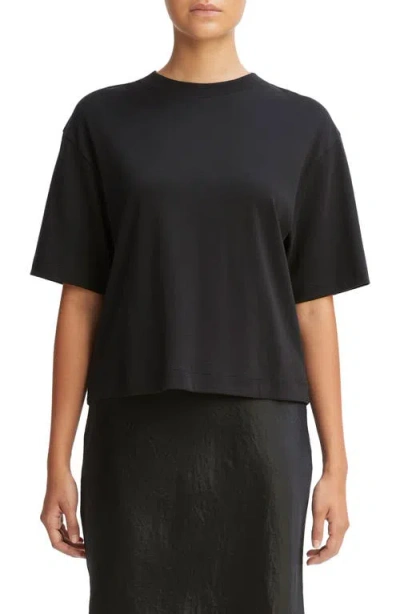 Vince Plus Wide Sleeve Crop T-shirt In Black