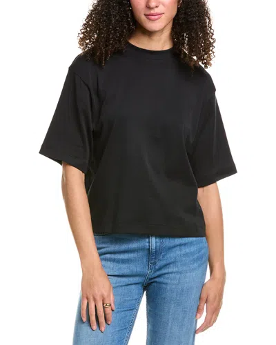 Vince Wide Sleeve Crop T-shirt In Black