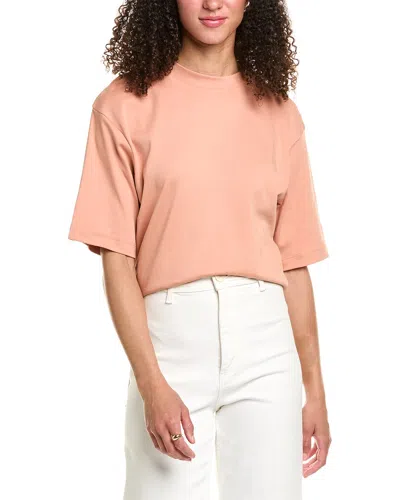 Vince Wide Sleeve Crop T-shirt In Orange