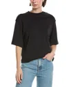 Vince Short-sleeve Cotton T-shirt In Black
