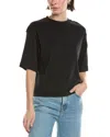 Vince Short-sleeve Cotton T-shirt In Black