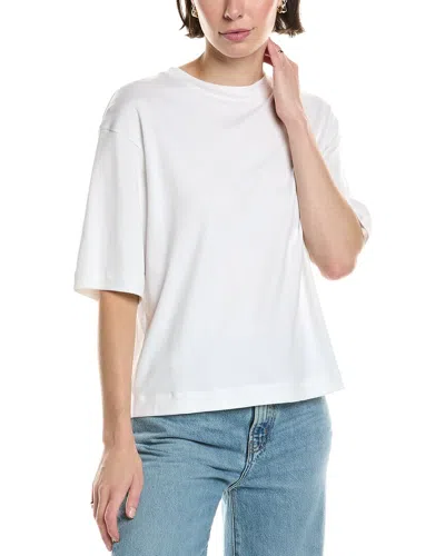 Vince Wide Sleeve Crop T-shirt In White