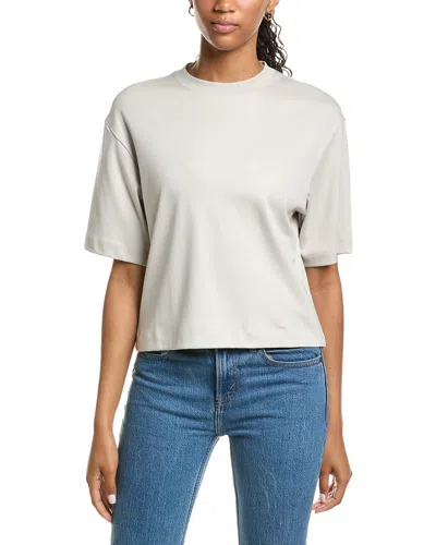 Vince Wide Sleeve Crop T-shirt In White
