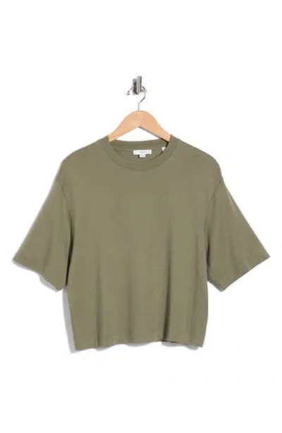 Vince Wide Sleeve Crop T-shirt In Green