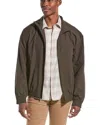 Vince Windbreaker Zip Jacket In Green