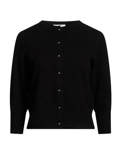 Vince . Woman Cardigan Black Size Xs Wool, Cashmere, Nylon, Elastane