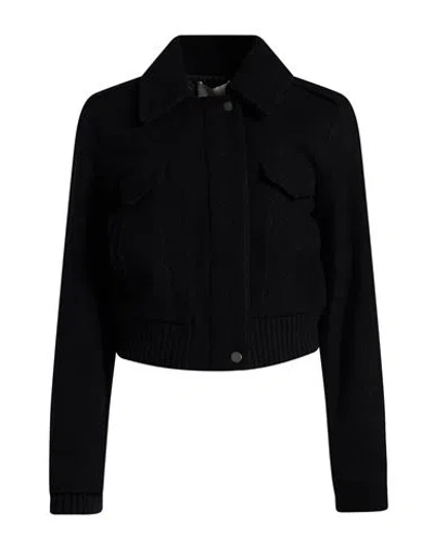 Vince . Woman Jacket Black Size Xs Wool, Nylon