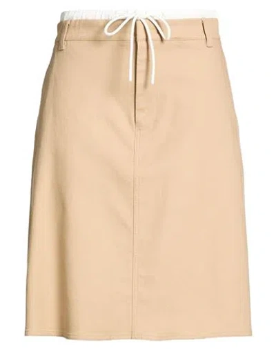 Vince . Woman Midi Skirt Camel Size 4 Cotton, Elastane In Pink