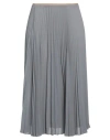 Vince . Woman Midi Skirt Grey Size 10 Polyester