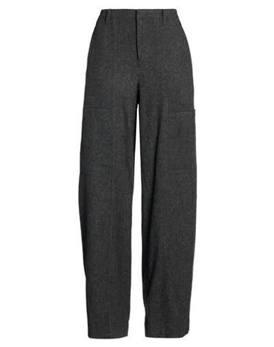 Vince . Woman Pants Charcoal Size 6 Wool, Rayon, Polyester, Nylon, Elastane In Gray
