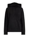 Vince . Woman Sweatshirt Black Size Xs Cotton In Black