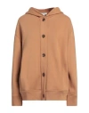 Vince . Woman Sweatshirt Camel Size S Cotton