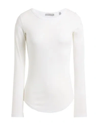 Vince . Woman T-shirt White Size Xs Pima Cotton