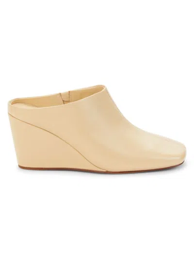 Vince Women's Alana Leather Mules In Macadamia