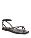Vince Ali Leather Thong Sandal In Nutwood