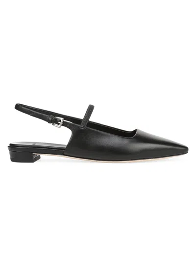 VINCE WOMEN'S ALLIE LEATHER SLINGBACK FLATS