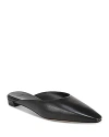 Vince Ana Ana Leather Ballerina Mules In Black