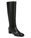 Vince Maggie High Womens Leather Square Toe Knee-high Boots In Black