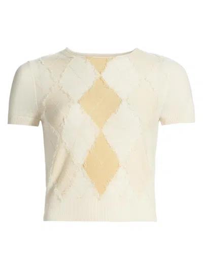 Vince Women's Argyle Wool-blend Sweater